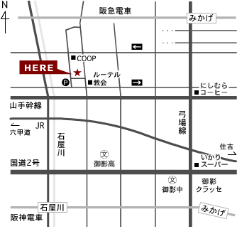 所在地地図 YURI DESIGN 所在地地図
